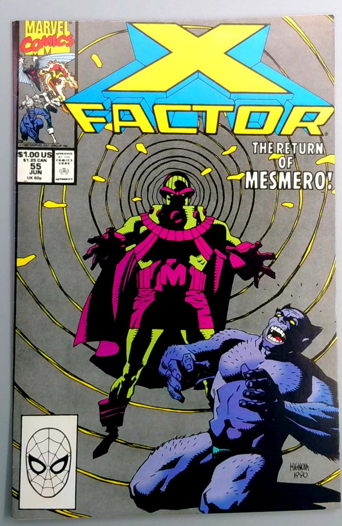 X-Factor #55 Mesmero Appearance Direct Edition Marvel 1990
