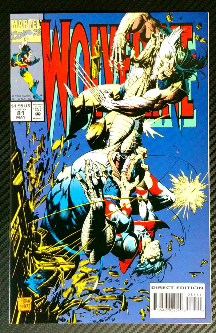 Wolverine #81 Nm With Cards Attached Marvel 1994