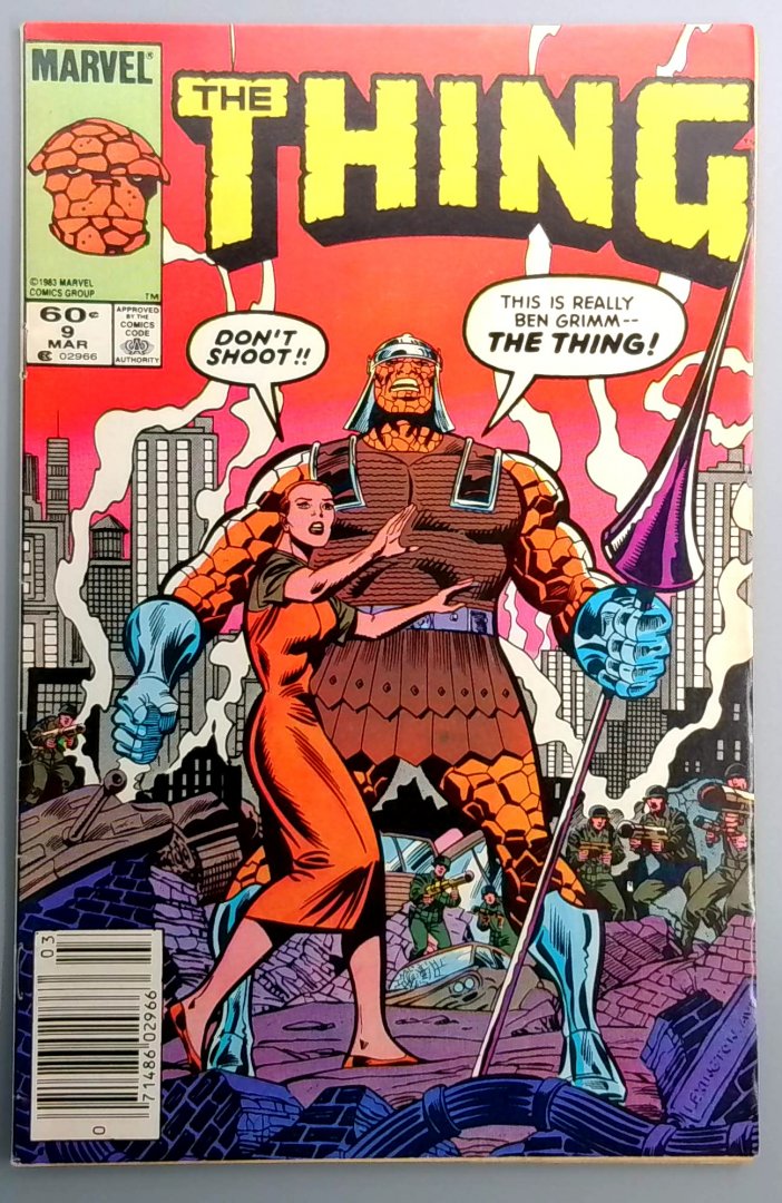 Thing #9 NEWSSTAND Marvel 1984