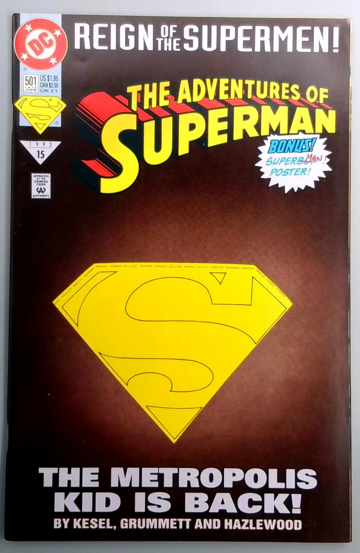 Adventures of Superman #501 NM- Deluxe Edition DC 1993