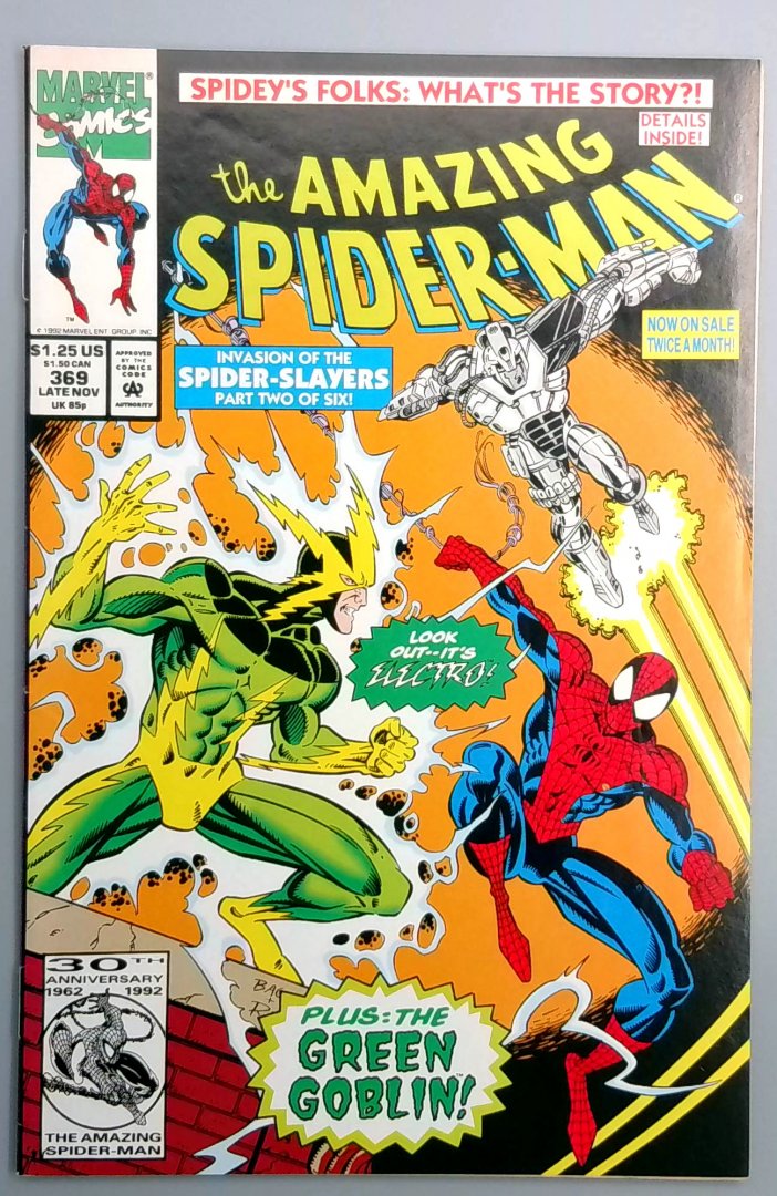 Amazing Spider-Man #369 VF/NM Green Goblin Ii Marvel 1992