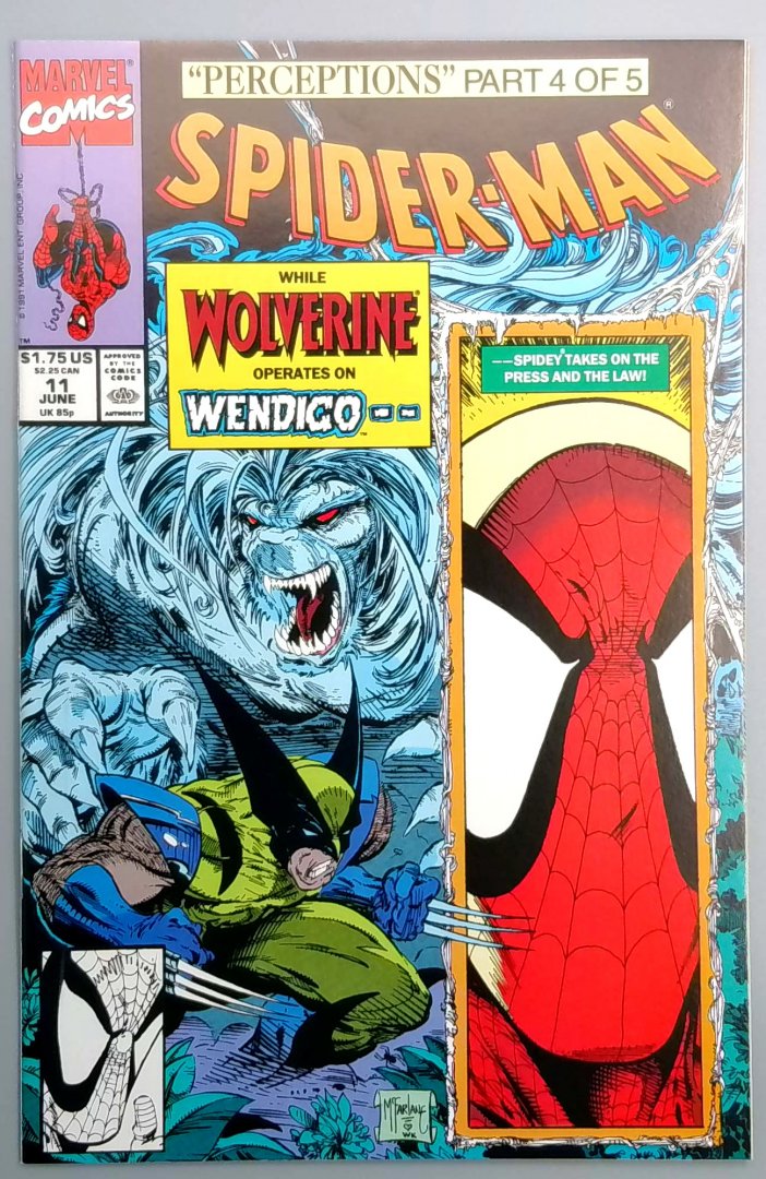 Spider-Man #11 NM+ MCFARLANE Marvel 1991