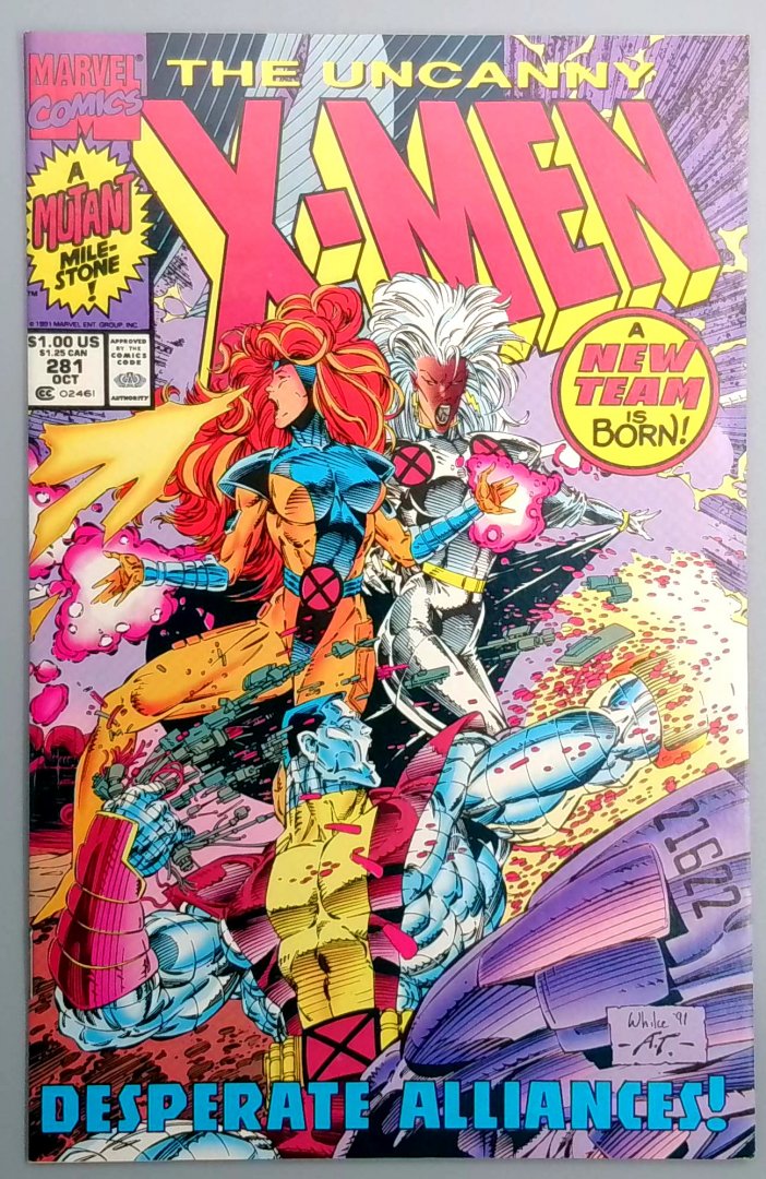 Uncanny X-Men #281 NM 2nd Print - Red Edition Marvel 1991