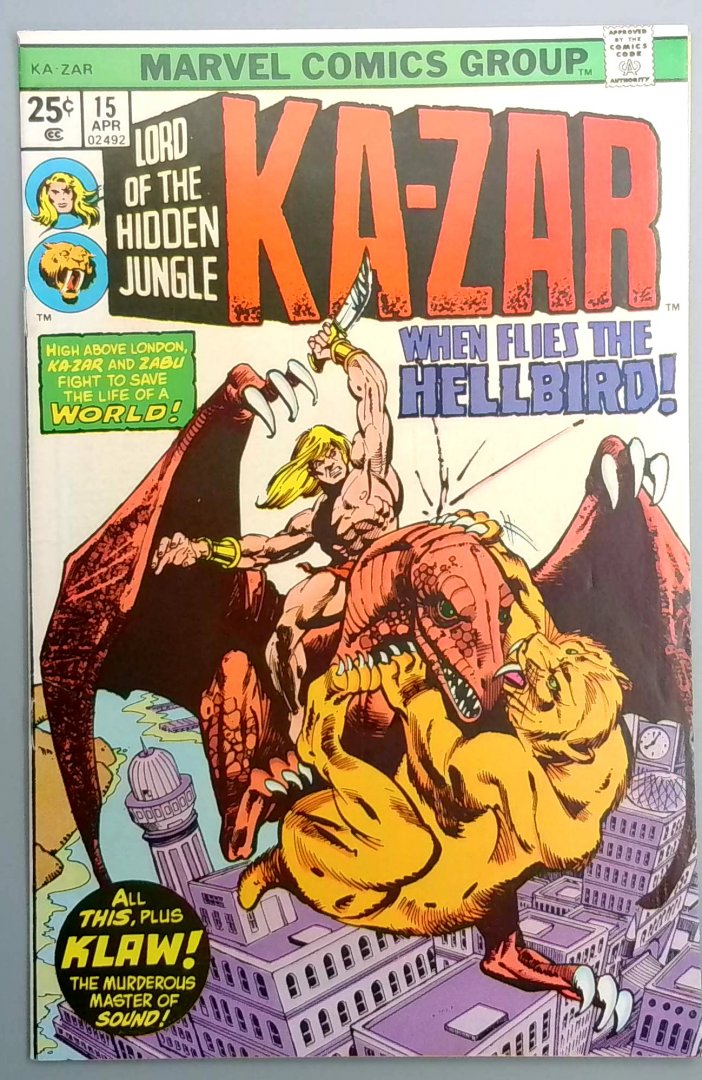 Ka-Zar #15 VF/NM Marvel 1976