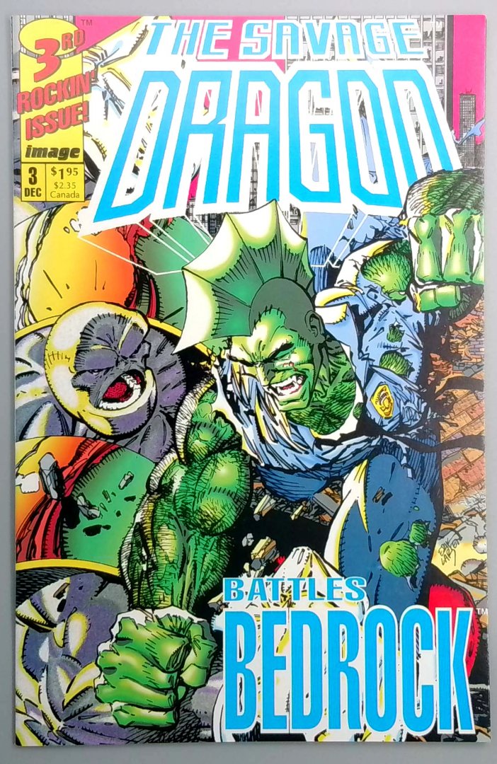 Savage Dragon #3 NM Bedrock and Inferno Appear Direct Edition Image 1992