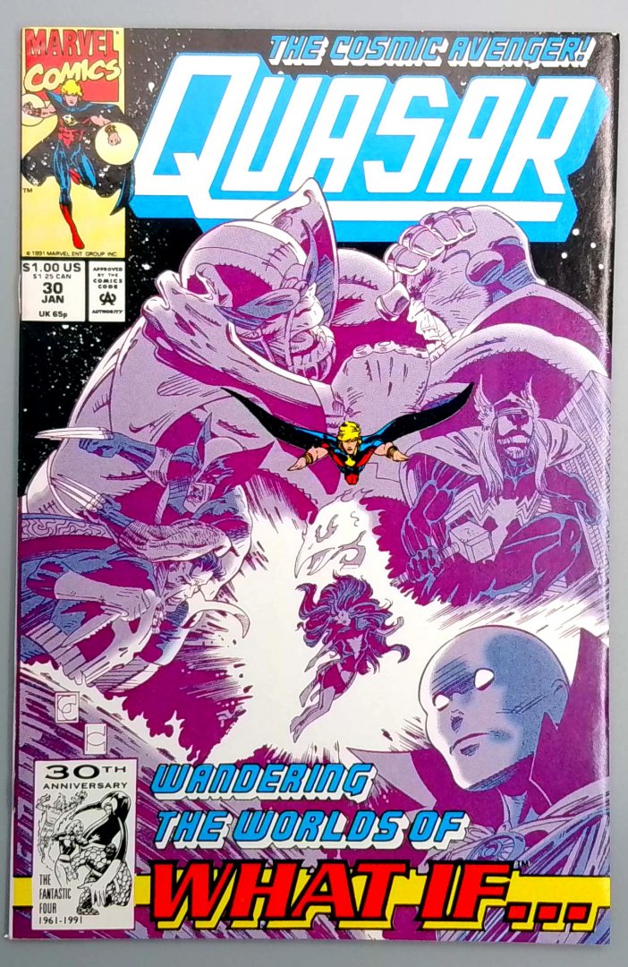 Quasar #30 1st Appearance of a Venomized Character - Thor Appears on the Cover