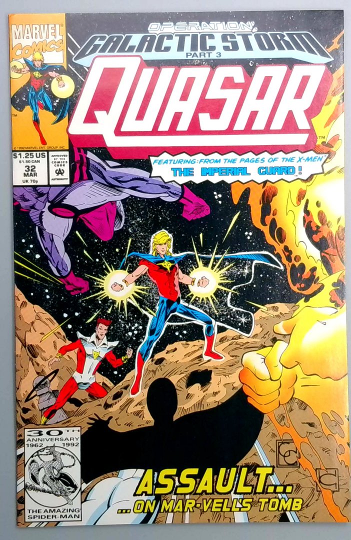 Quasar #32 VF/NM First Appearance of Korath the Pursuer Marvel 1992