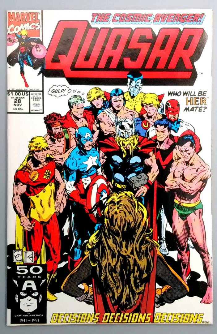 Quasar #28 Direct Edition Marvel 1991