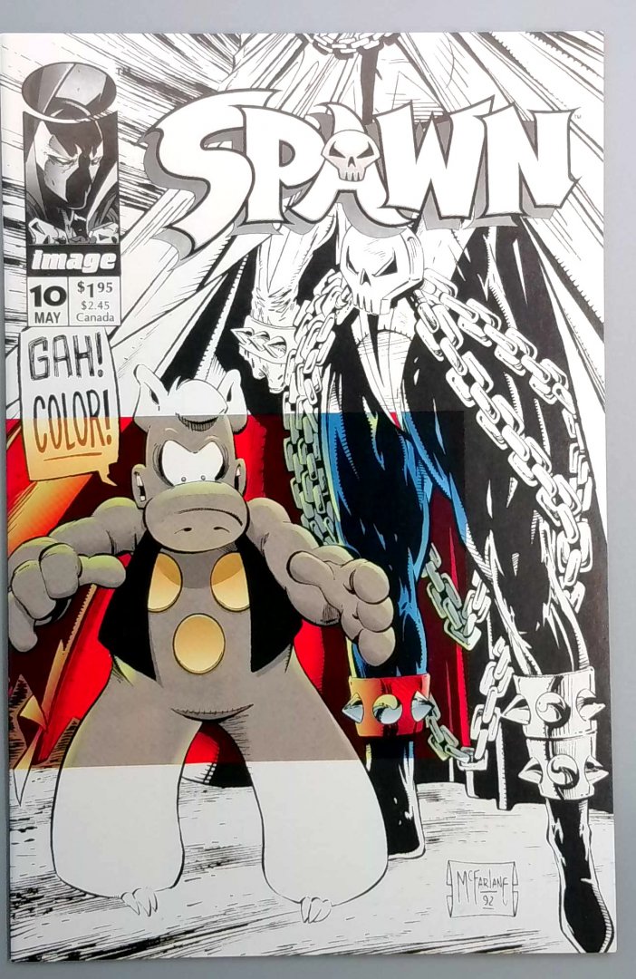 Spawn #10 VF/NM Cerebus Crossover Direct Edition Image 1993