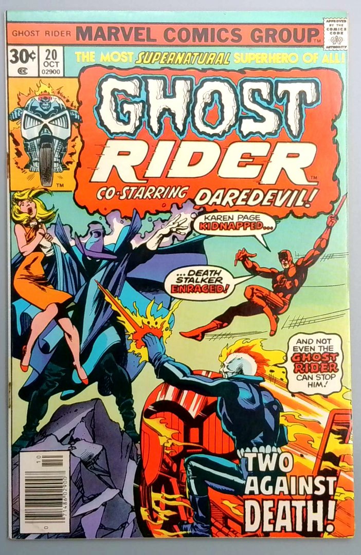 Ghost Rider #20 Story Continues in Daredevil Marvel 1976