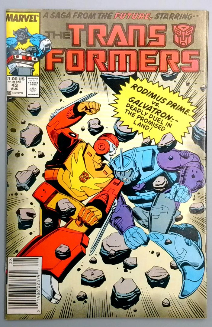 Transformers #43 VF Newsstand Edition Marvel 1988