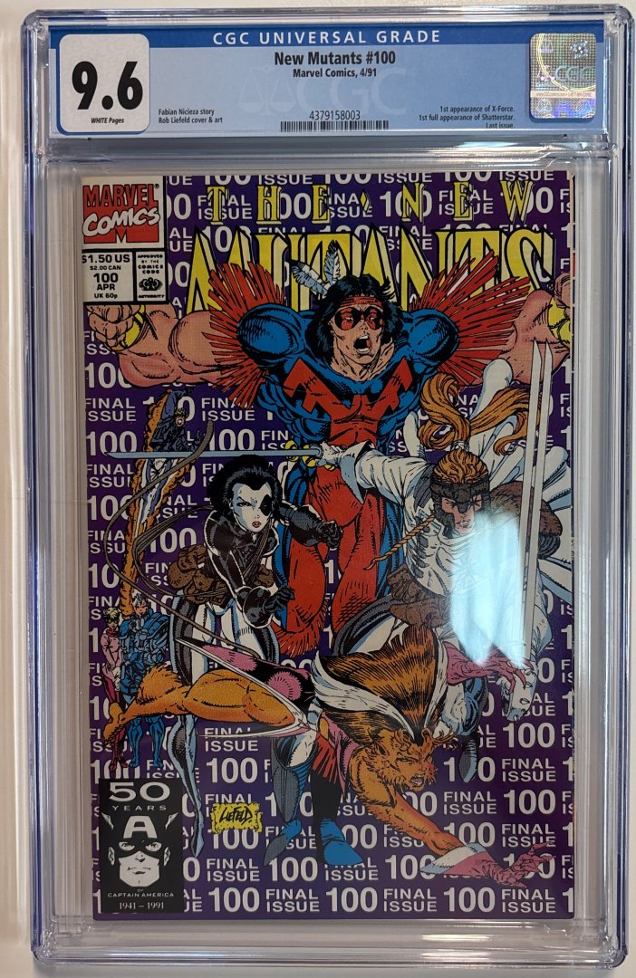 New Mutants #100 9.6 CGC 1st Appearance of X-Force Marvel 1991