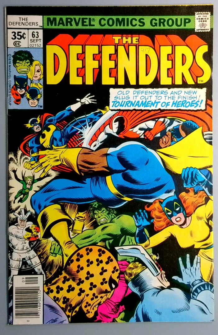 Defenders #63 VF- Defenders for a Day Appearance Marvel 1978