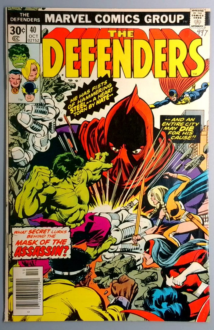 Defenders #40 the Valkyrie Debuts New Costume Marvel 1976