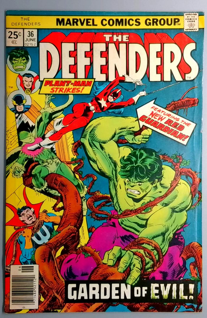 Defenders #36 New Red Guardian Appearance & Cover Marvel 1976