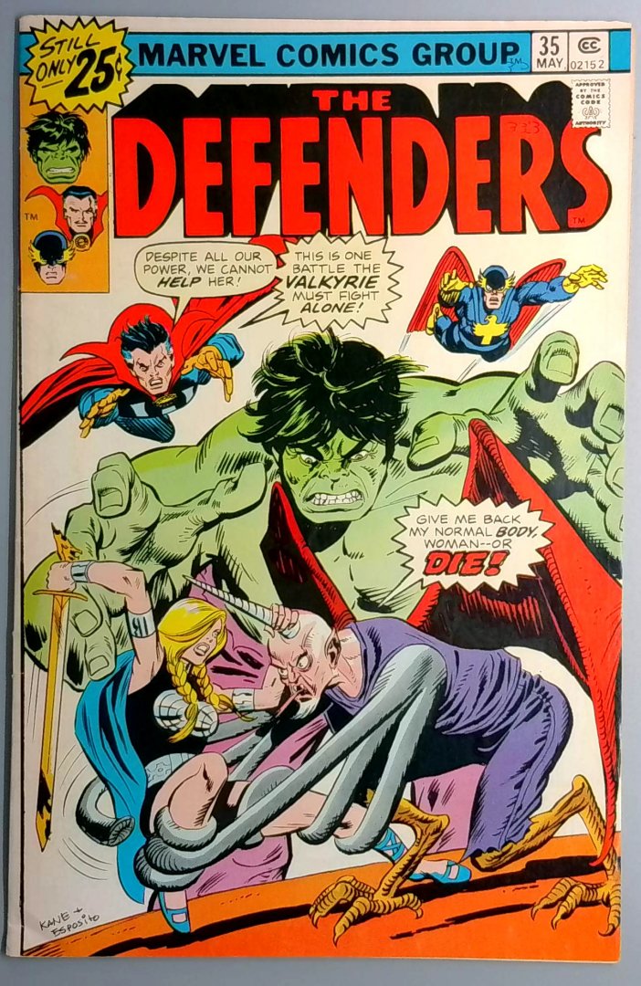 Defenders #35 1st Appearance of New Red Guardian tania Belinskaya Marvel 1976