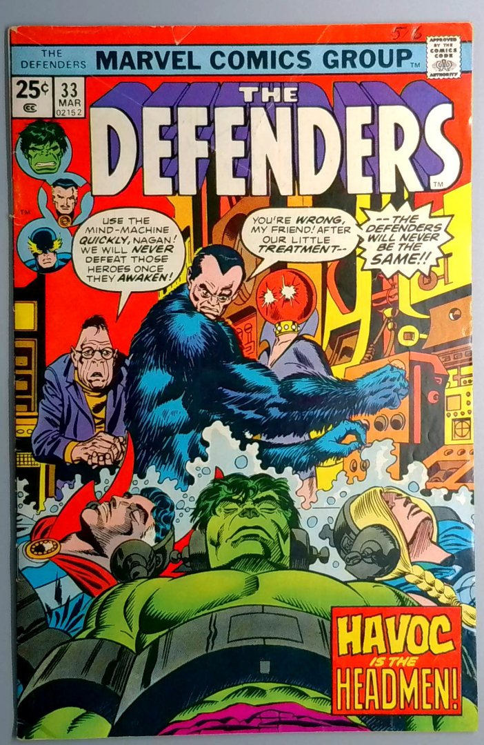 Defenders #33 1st Appearance of the Ludberdites Marvel 1976