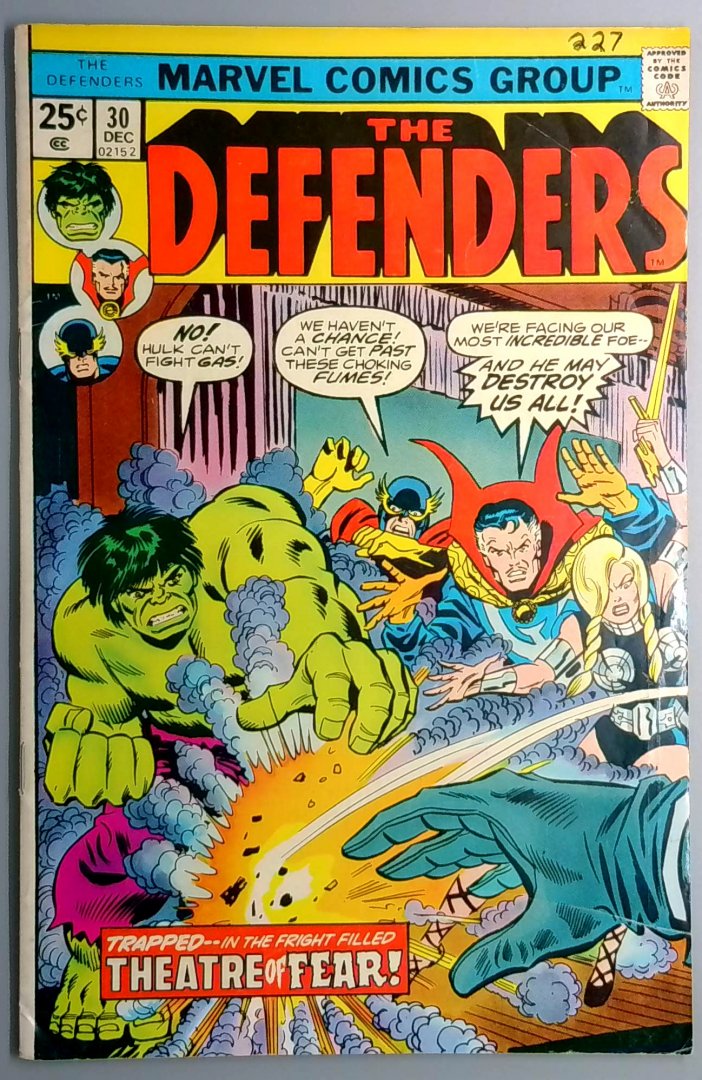 Defenders #30 FN Tapping Tommy Appearance Marvel 1975