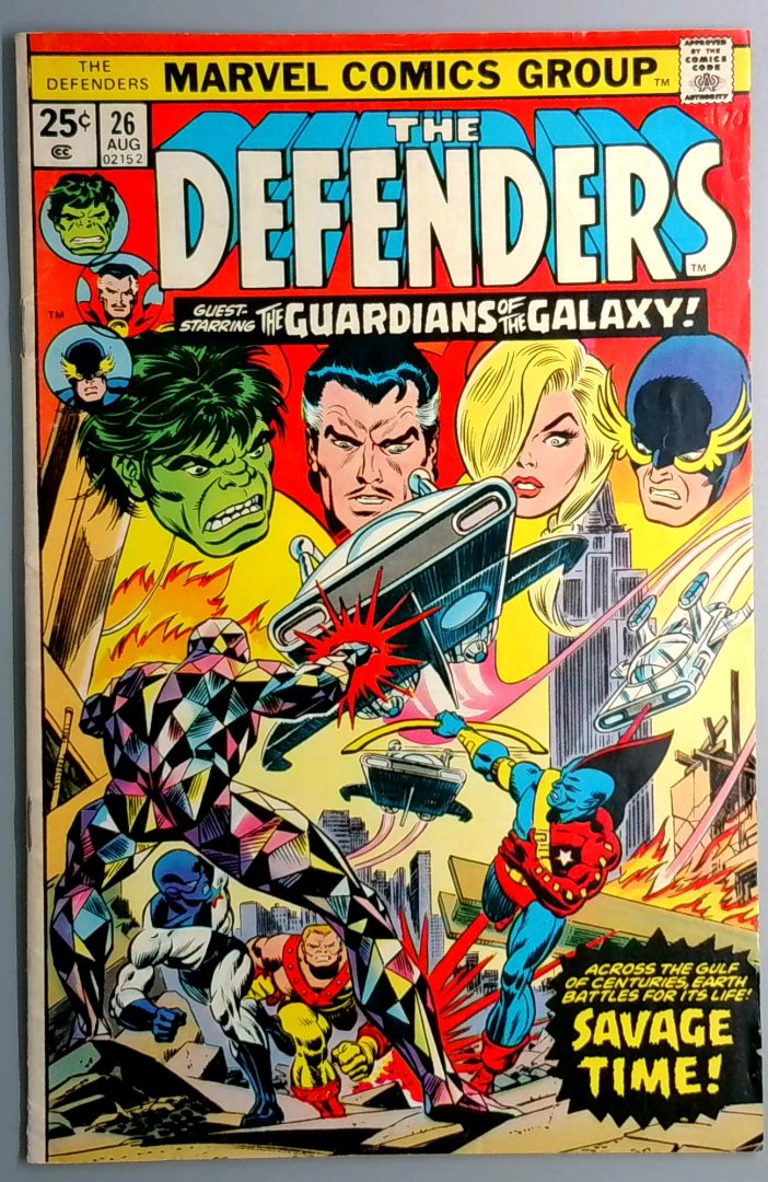 Defenders #26 Guardians of the Galaxy Appearance Marvel 1975