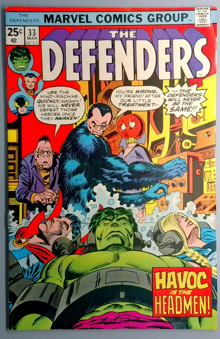 Defenders #33 1st Appearance of the Ludberdites Marvel 1976