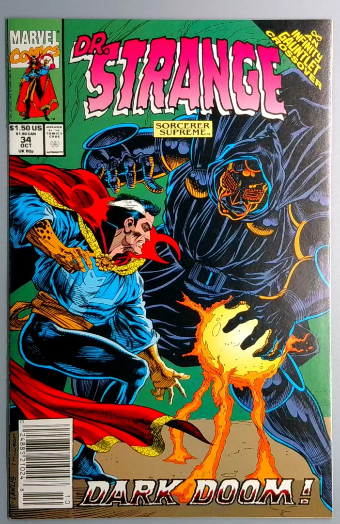 Doctor Strange, Sorcerer Supreme #34 VF/NM Newsstand Edition Marvel 1991