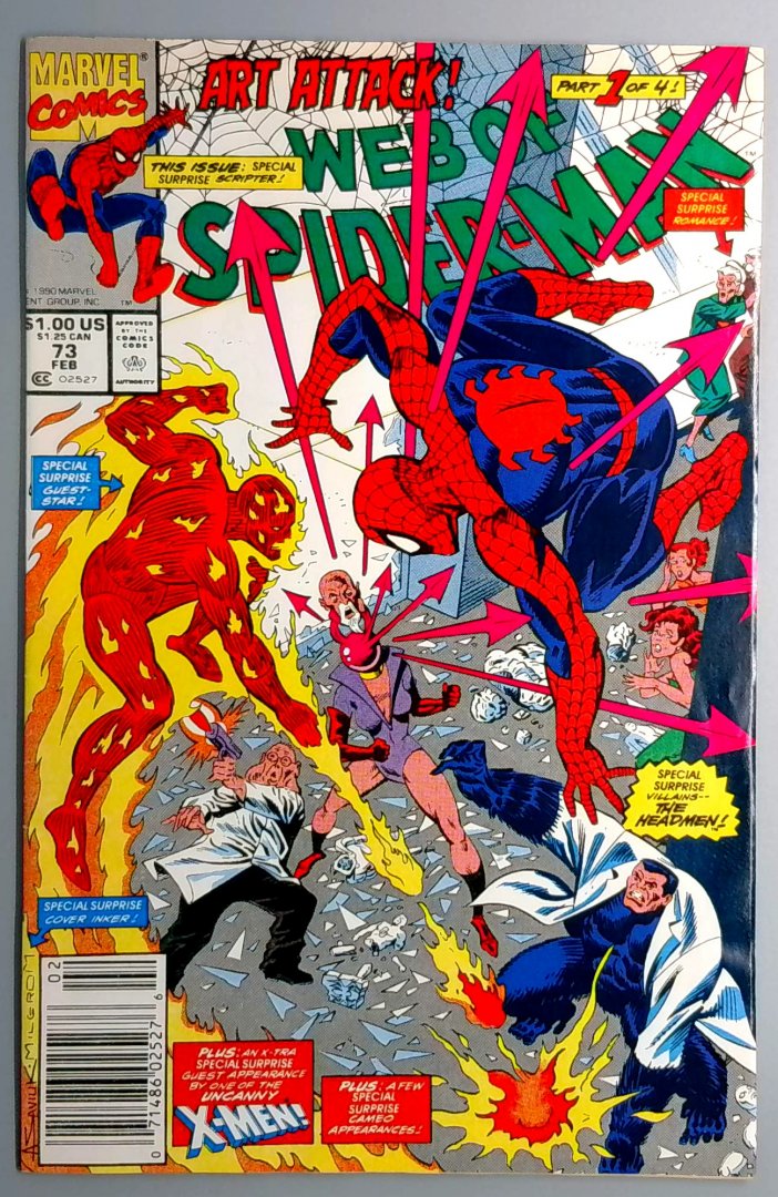 Web of Spider-Man #73 Newsstand Edition Marvel 1991