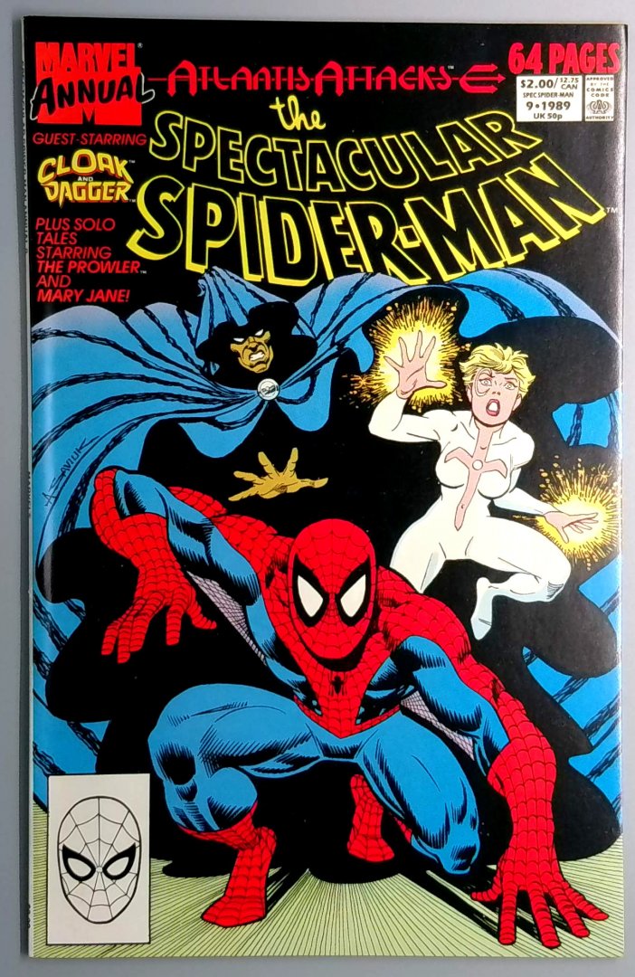 Spectacular Spider-Man Annual #9 NM- Atlantis Attacks Direct Edition Marvel 1989