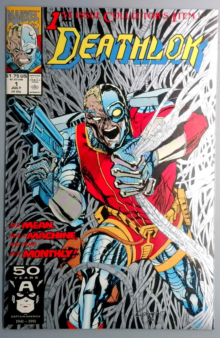 Deathlok #1 VF+ Origin Issue Direct Edition Marvel 1991