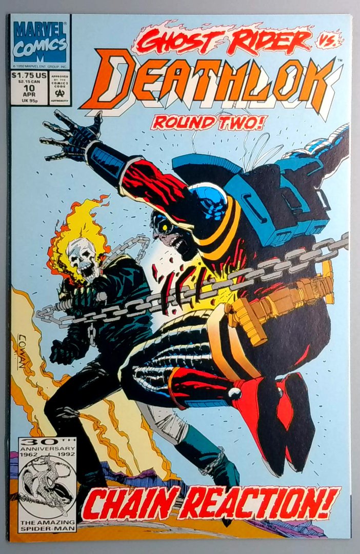 Deathlok #10 VF+ GHOST RIDER Marvel 1992