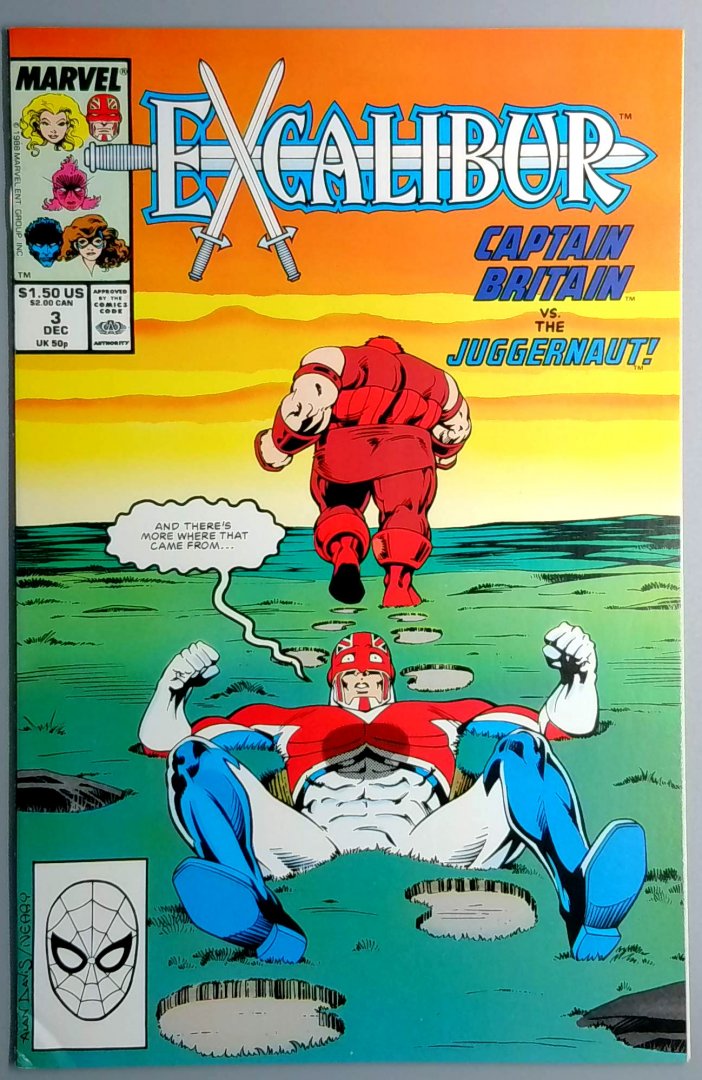 Excalibur #3 Juggernaut Marvel 1988