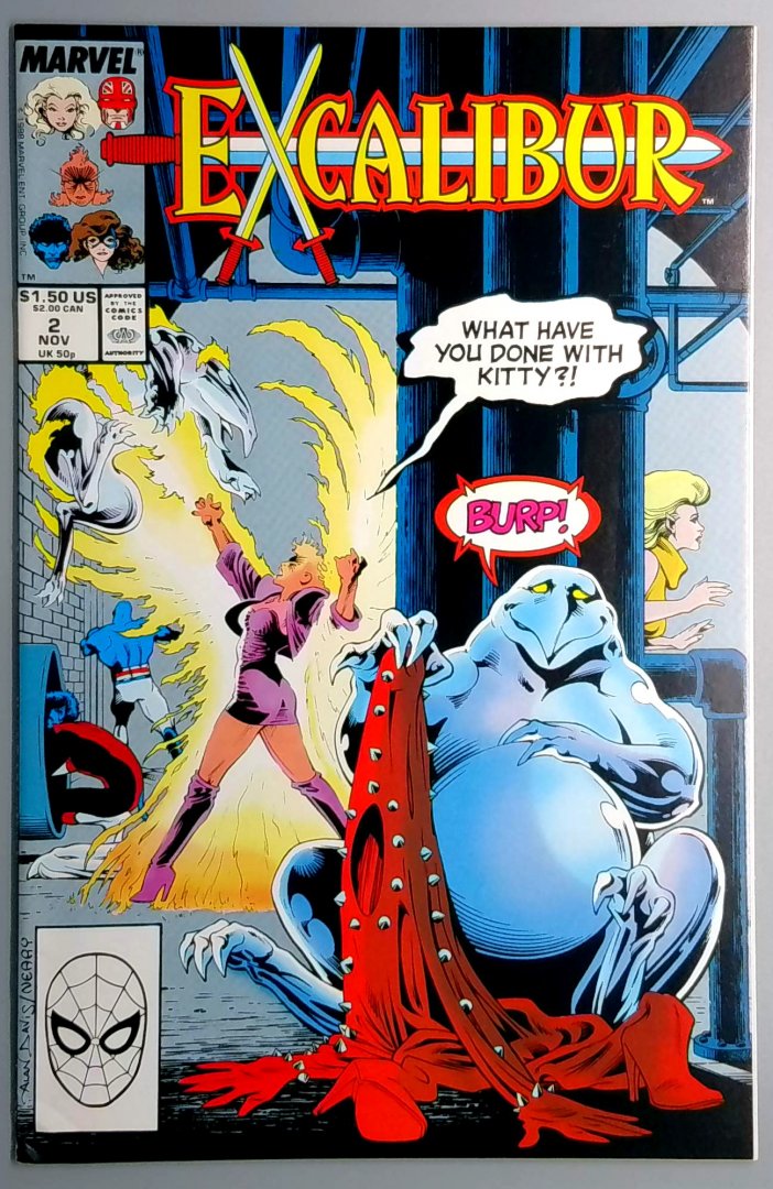 Excalibur #2 Direct Edition Marvel 1988