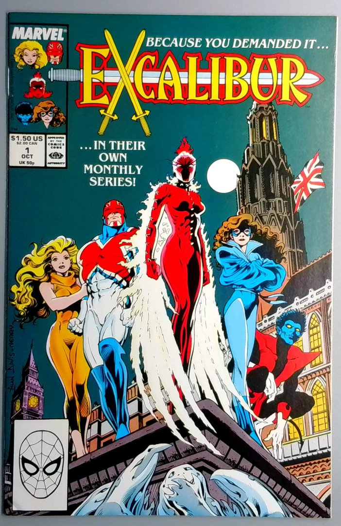 Excalibur #1 1st Widget Direct Edition Marvel 1988