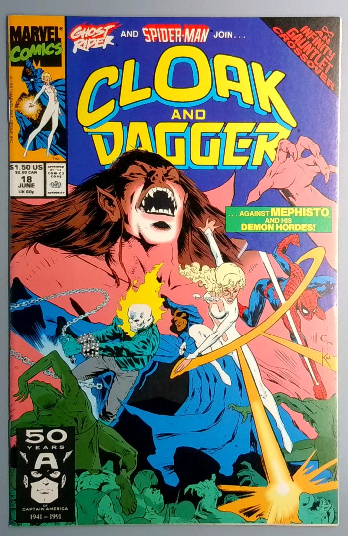 Cloak and Dagger #18 VF/NM Marvel Comics - 1991