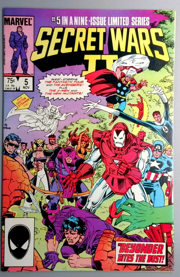 Secret Wars II #5 1st Appearance of Boom-Boom tabitha Smith MARVEL 1985