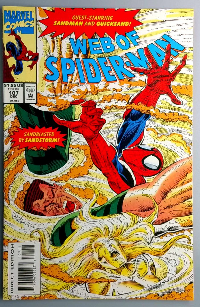 Web of Spider-Man #107 NM- 1st Appearance of Sandstorm Marvel 1993