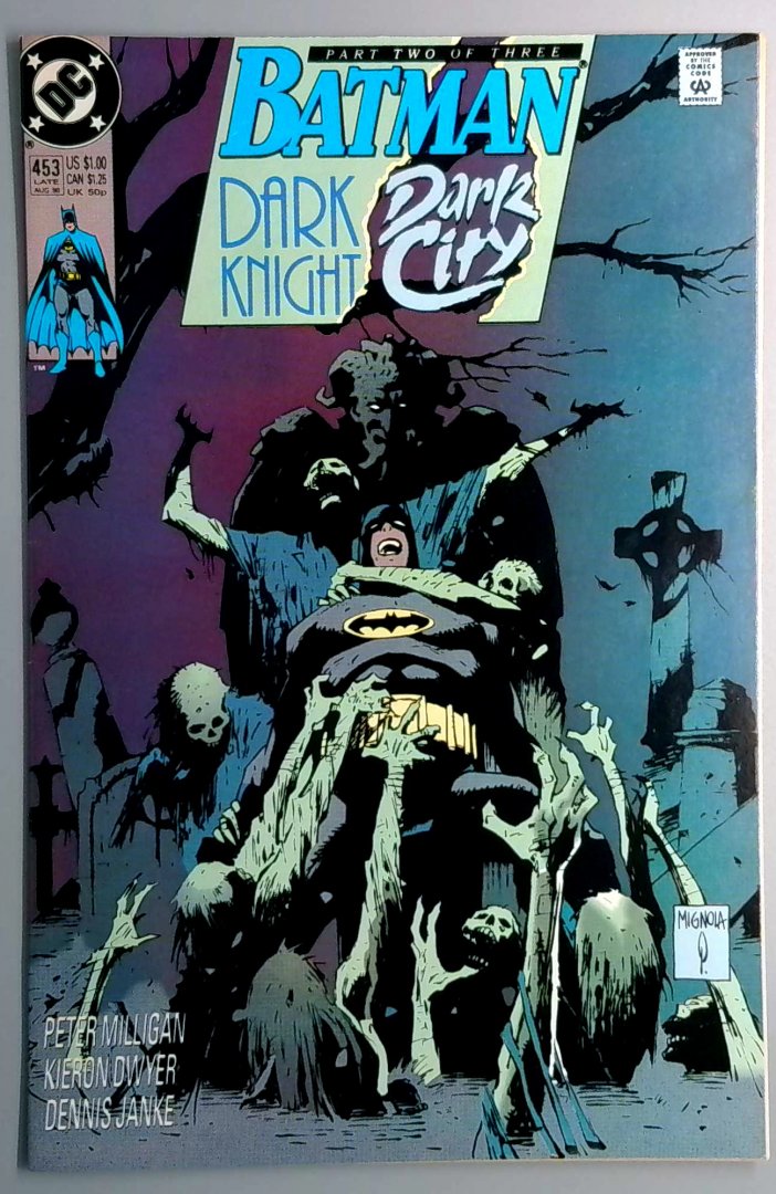 Batman #453 VF Dark Knight Dark City 2 DC 1990