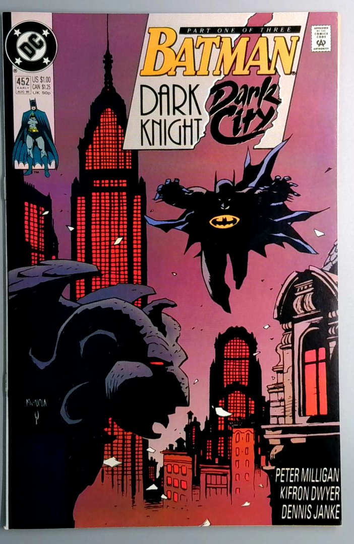 Batman #452 VF/NM 1st Mention of Barbatos the Bat-God - dc 1990