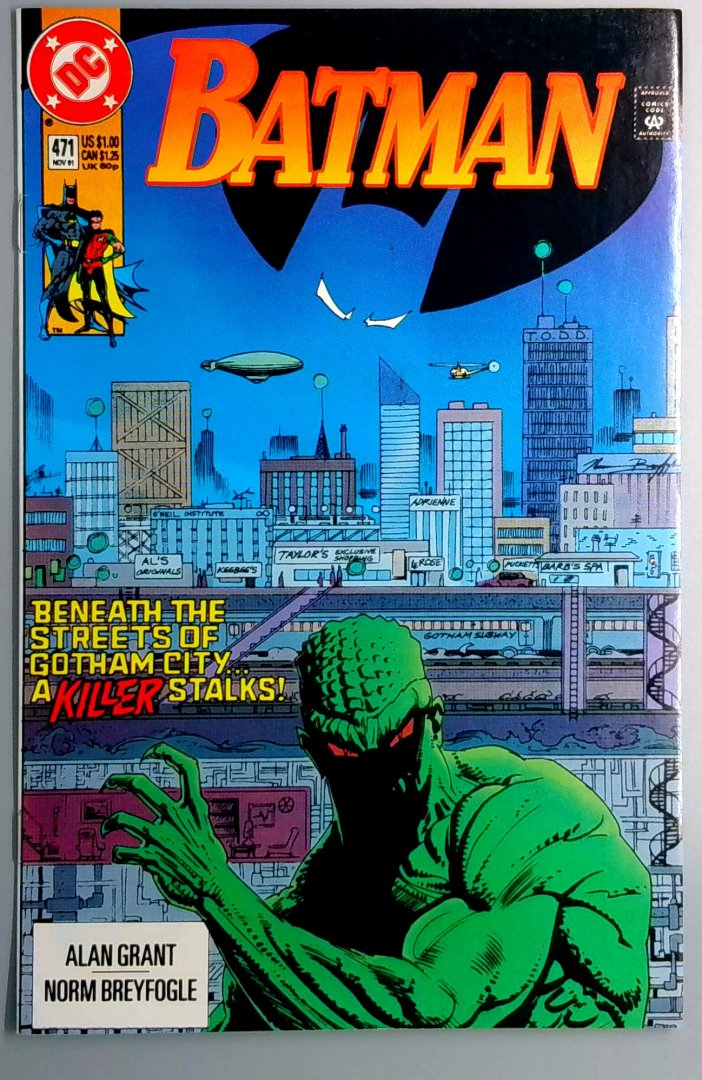 Batman #471 VF KILLER CROC DC 1991