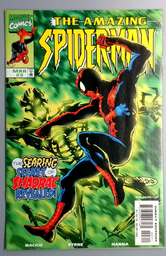 Amazing Spider-Man #3 VF/NM Shadrac ga: Iceman Marvel 1999