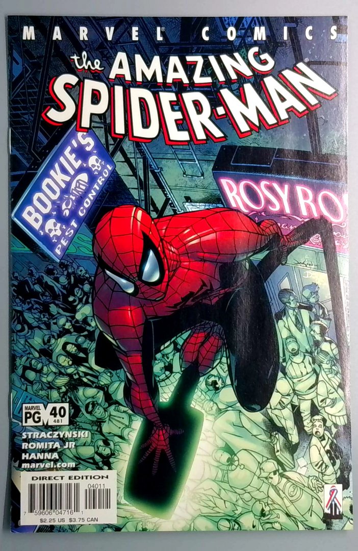 Amazing Spider-Man #40 NM- 1st Appearance of Shade Direct Edition Marvel 2002