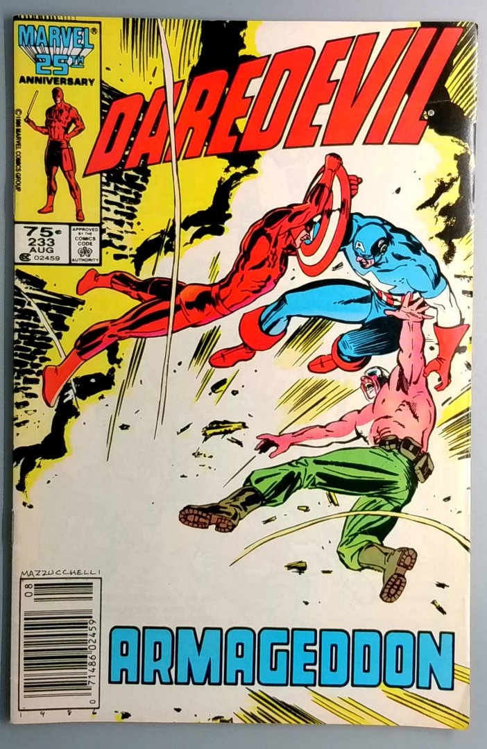 Daredevil #233 Born Again Part 7 by Frank Miller Newsstand Edition Marvel 1986