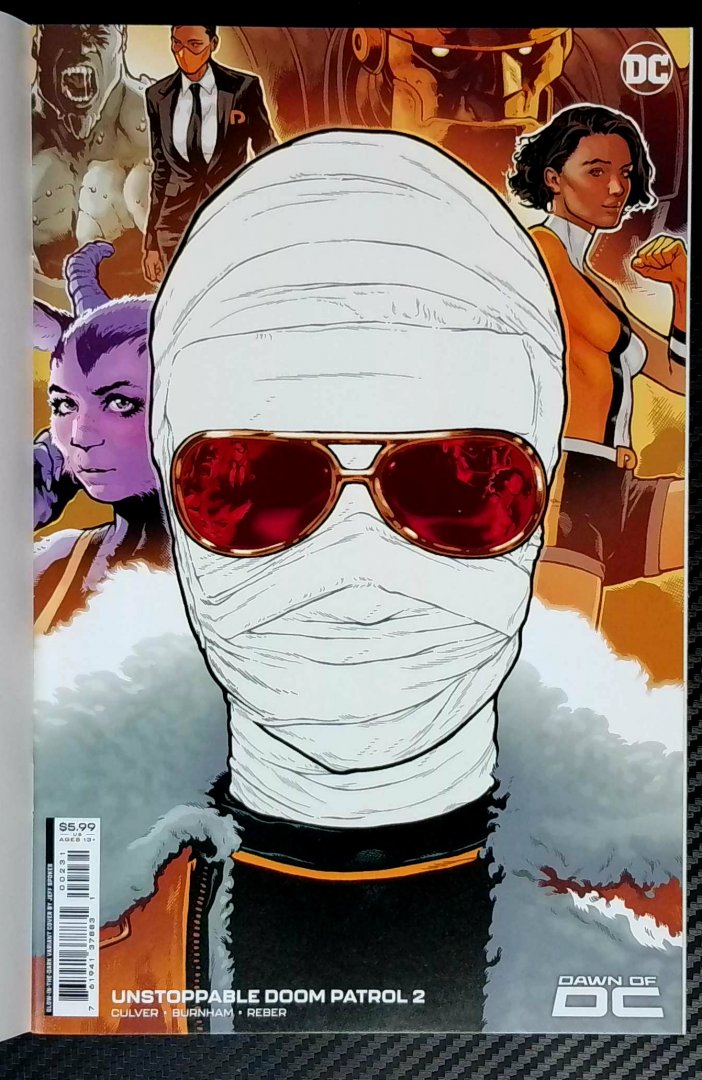Unstoppable Doom Patrol #2 NM 2023 Jeff Spokes Glow-In-The-Dark Card Stock DC