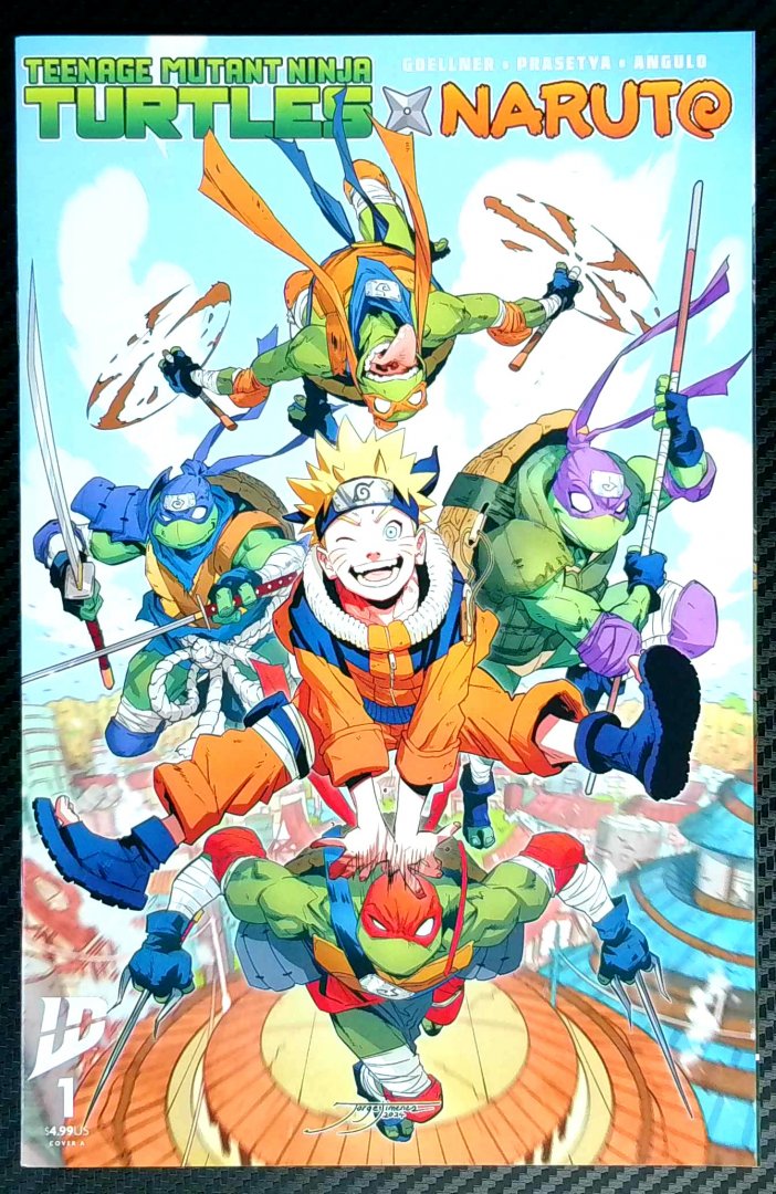 Teenage Mutant Ninja Turtles X Naruto #1 NM Jorge Jimenez Idw 2024