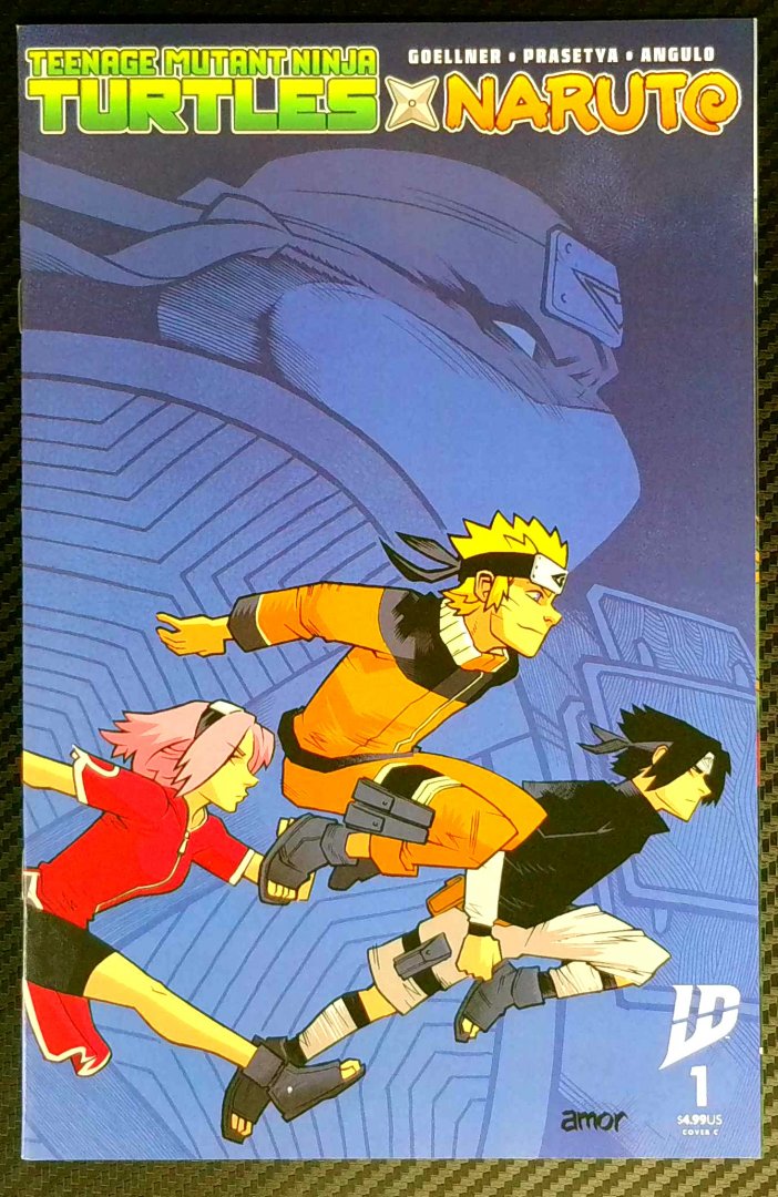 Teenage Mutant Ninja Turtles X Naruto #1c NM John Amor Mini-Series Idw 2024