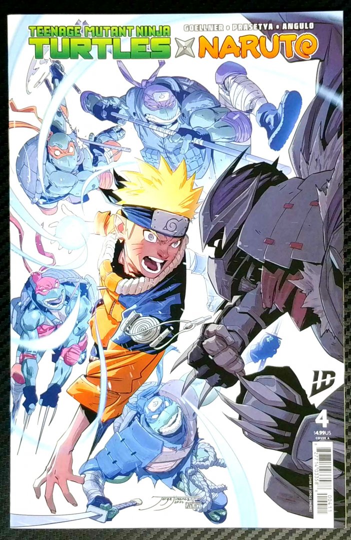 Teenage Mutant Ninja Turtles X Naruto #4 NM Jorge Jimenez Mini-Series Idw 2025