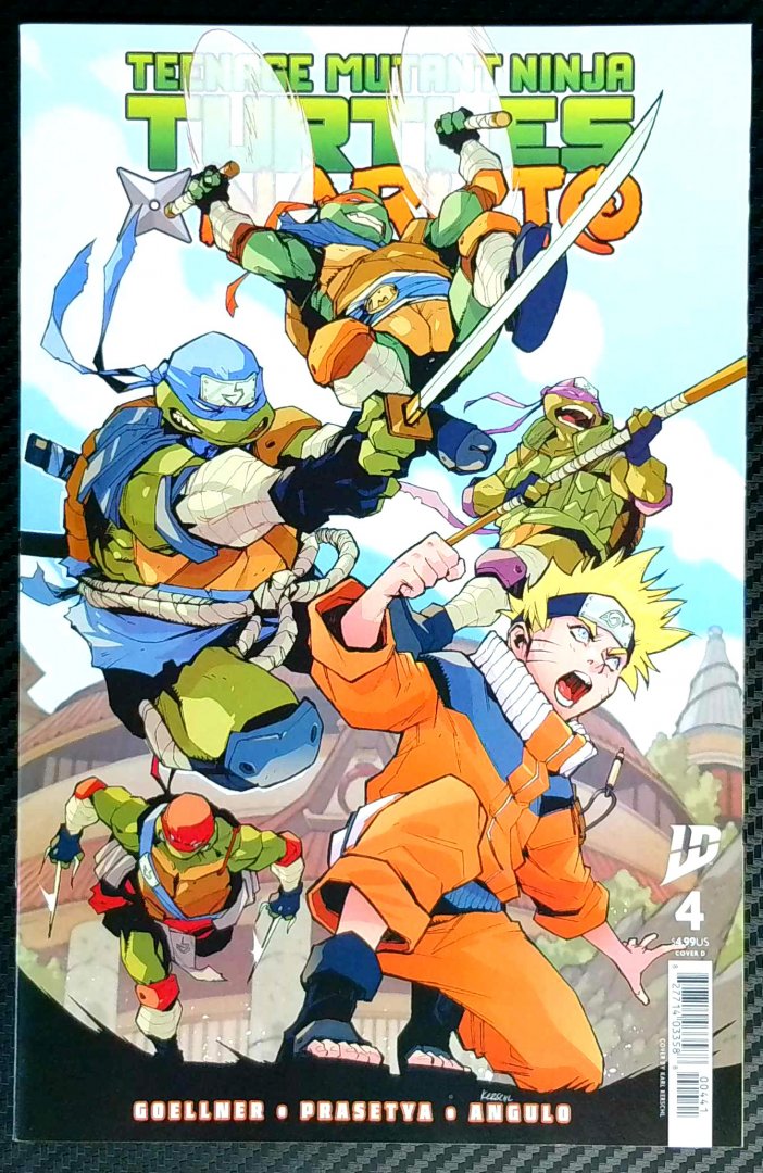 Teenage Mutant Ninja Turtles X Naruto #4d NM Karl Kerschl Mini-Series Idw 2025