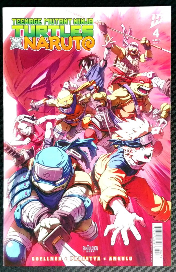 Teenage Mutant Ninja Turtles X Naruto #4c NM Mateus Santalouco Idw 2025