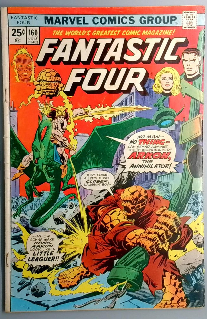 Fantastic Four #160 VG- NO MVS MARVEL 1974