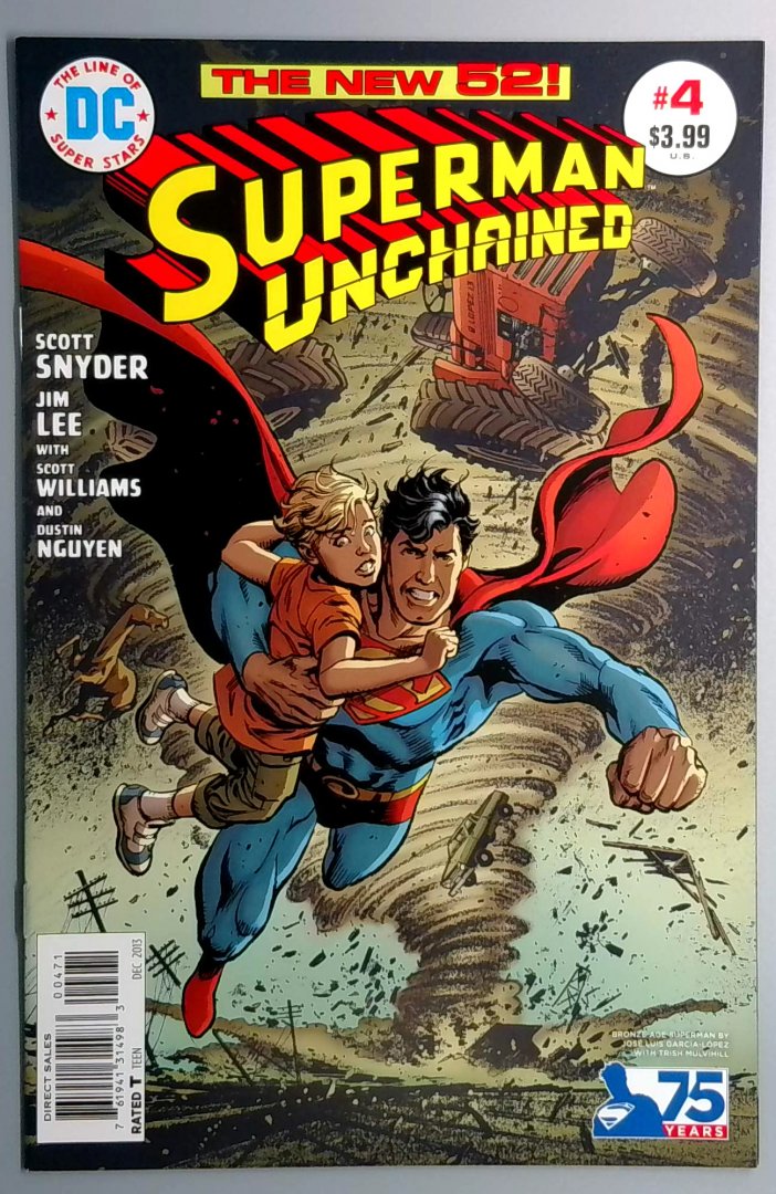 Superman Unchained #4 NM- VARIANT DC - 2013