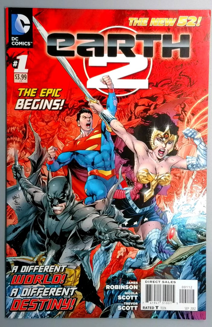 Earth 2 #1 NM 2nd PRINT DC 2012
